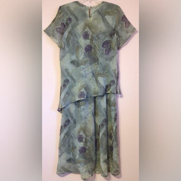 Vintage Y2K K petites maxi dress size 14P - Picture 4 of 7